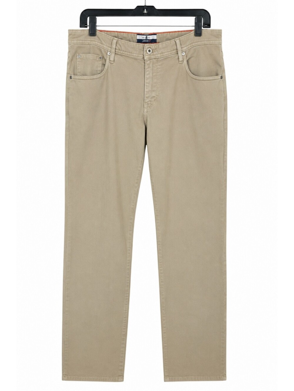 Johnnie-O Khaki 5 Pocket Pants Men's 33x32 Straight Stretch Tan Casual Golf